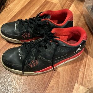 Jordan Black and Red Sneakers